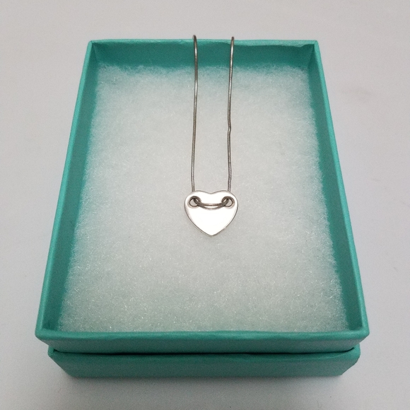 Tiffany & Co. Silver Heart Necklace - Picture 2 of 10